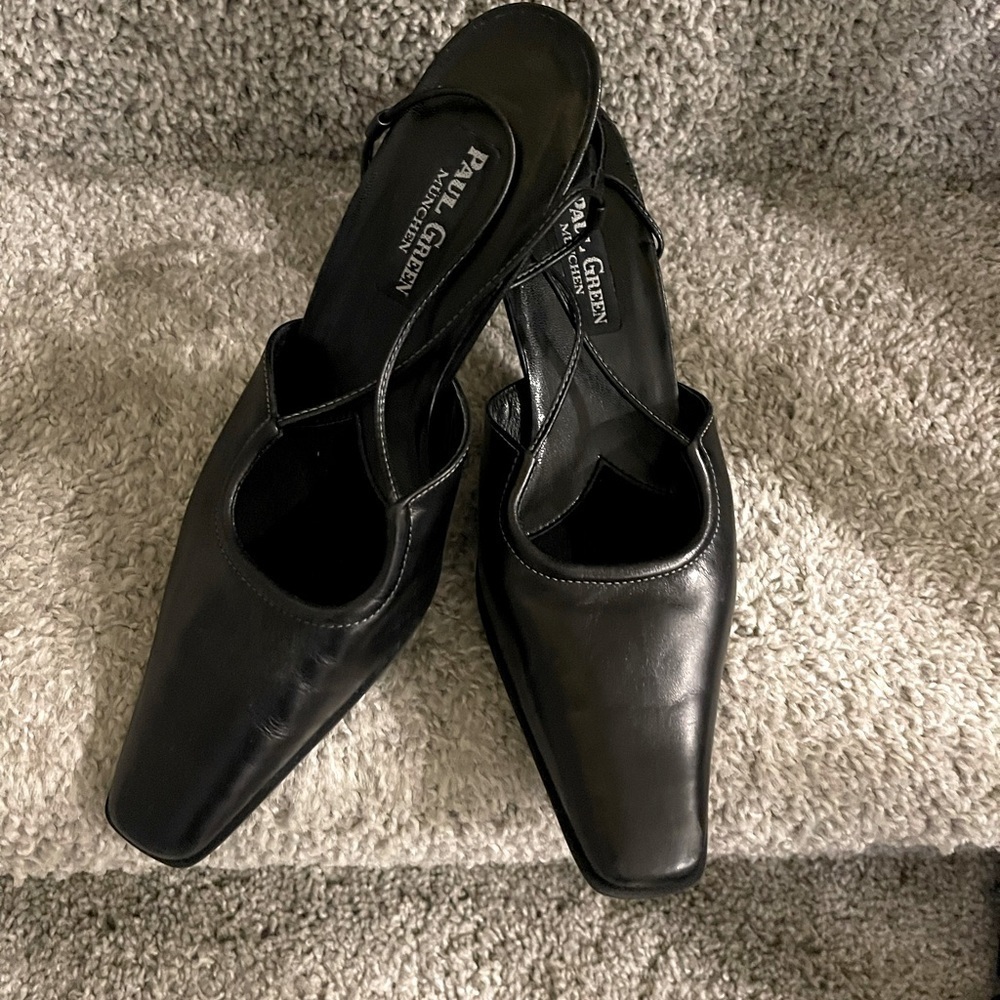 Paul Green Black Slingback “Like” Shoes